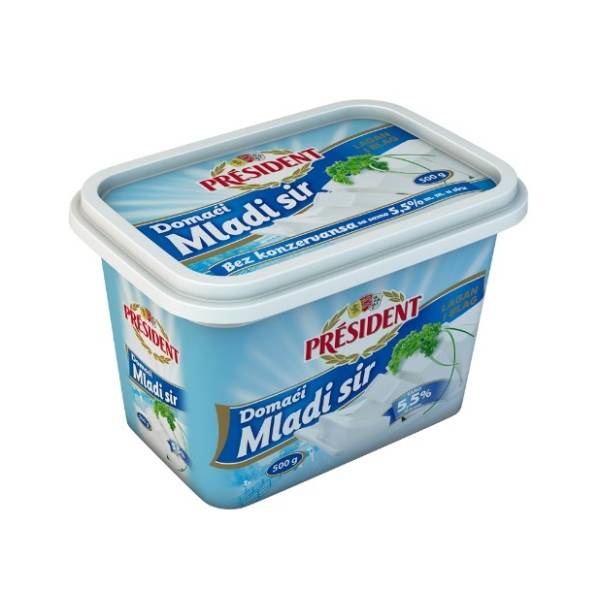 Mladi sir PRESIDENT domaći 500g