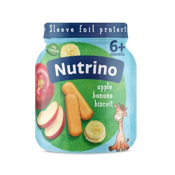 NUTRINO kašica jabuka, banana i keks 125g