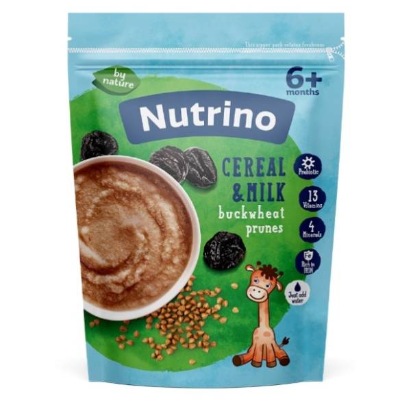 NUTRINO mlečna kaša heljda suva šljiva 200g