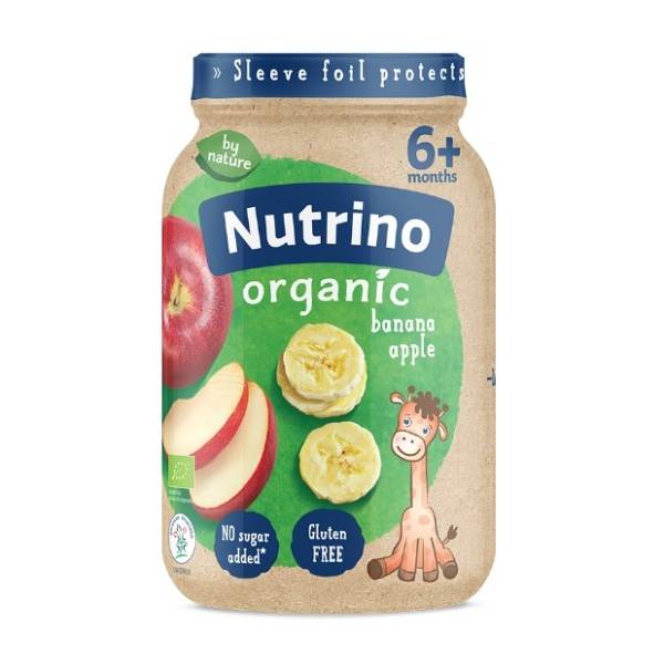 NUTRINO Organic kašica banana jabuka 190g