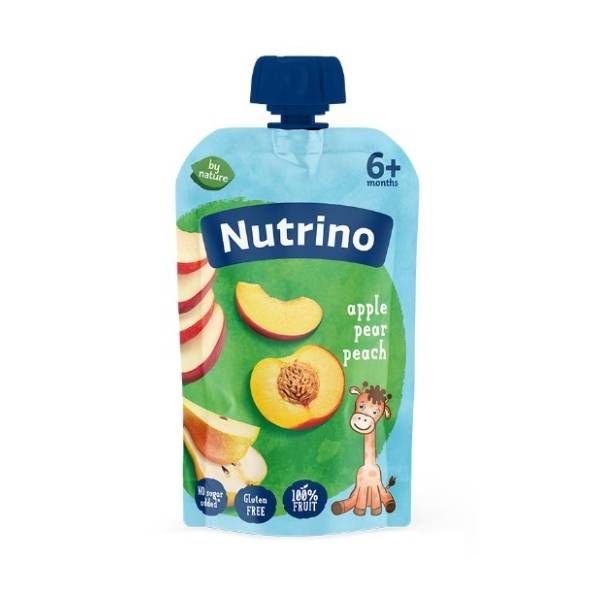 NUTRINO voćni pire jabuka kruška breskva 100g