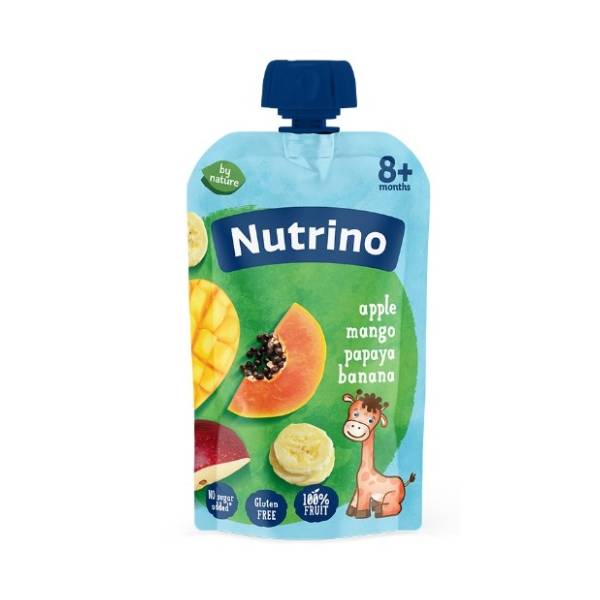 NUTRINO voćni pire jabuka mango papaja banana 100g