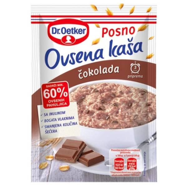 DR.OETKER ovsena kaša čokolada posna 60g