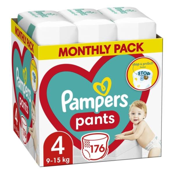 PAMPERS Pants pelene monthly pack 4 176kom