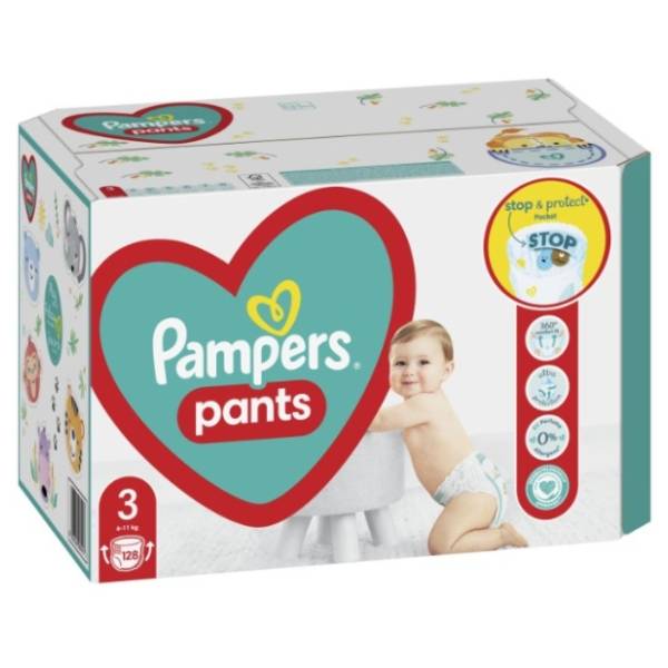 PAMPERS pelene Pants MB 3 128kom Cenoteka