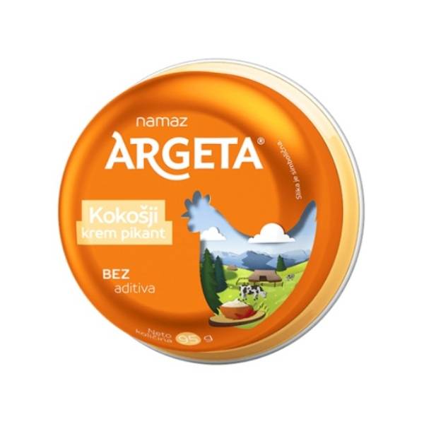 Pašteta ARGETA kokošija krem pikant 95g