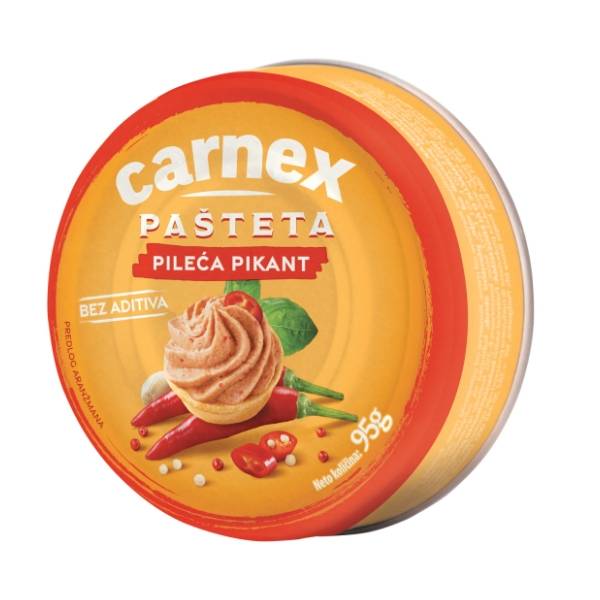 Pašteta CARNEX pileća pikant 95g