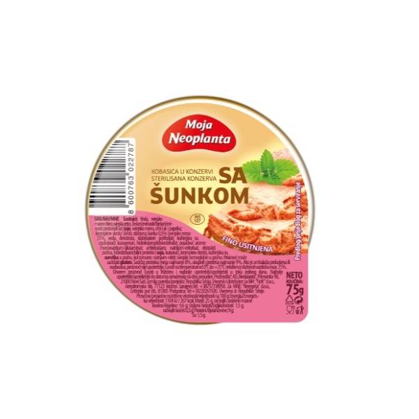 Pašteta NEOPLANTA sa šunkom 75g