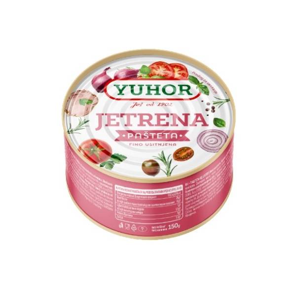Pašteta YUHOR jetrena 150g