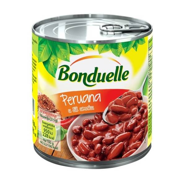 Pasulj BONDUELLE crveni sa čilijem 400g