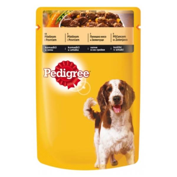 PEDIGREE piletina i povrće 100g