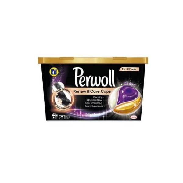 PERWOLL Renew & care black kapsule 18kom