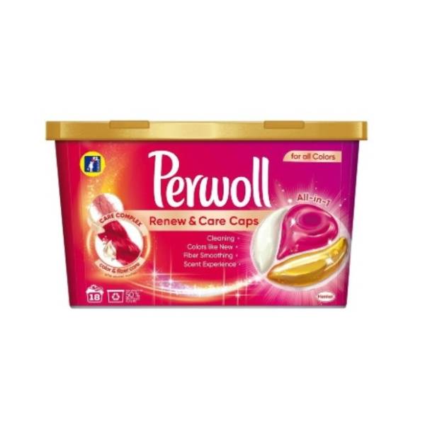 PERWOLL kapsule Renew & Care Color 18kom