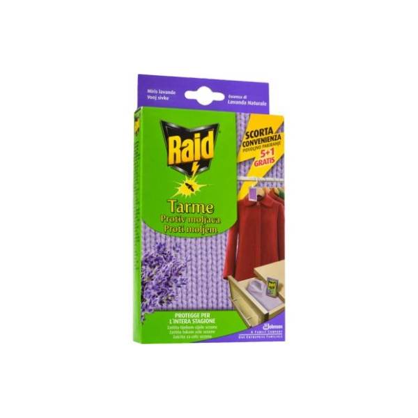RAID gel protiv moljaca lavanda 5+1kom 6x3g