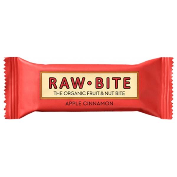 RAW BITE organska energetska čokoladica jabuka cimet 50g