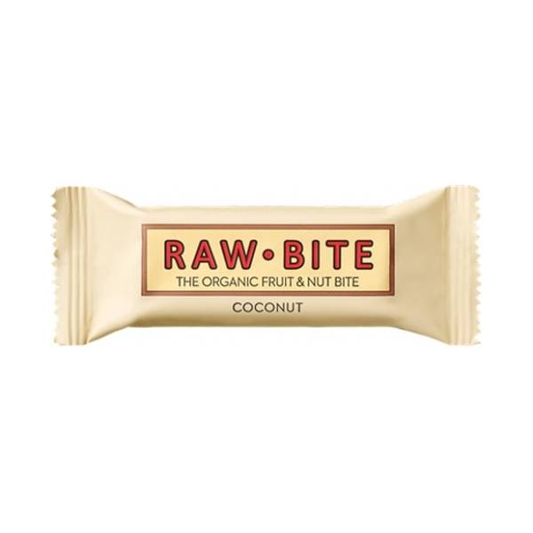 RAW BITE organska energetska čokoladica kokos 50g
