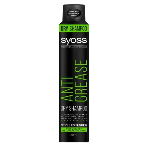 Šampon za suvo pranje kose SYOSS Anti-grease 200ml