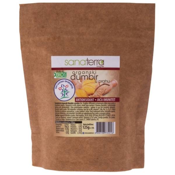 SANATERRA organski đumbir u prahu 125g