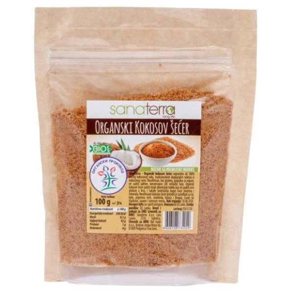 SANATERRA organski kokosov šećer 100g