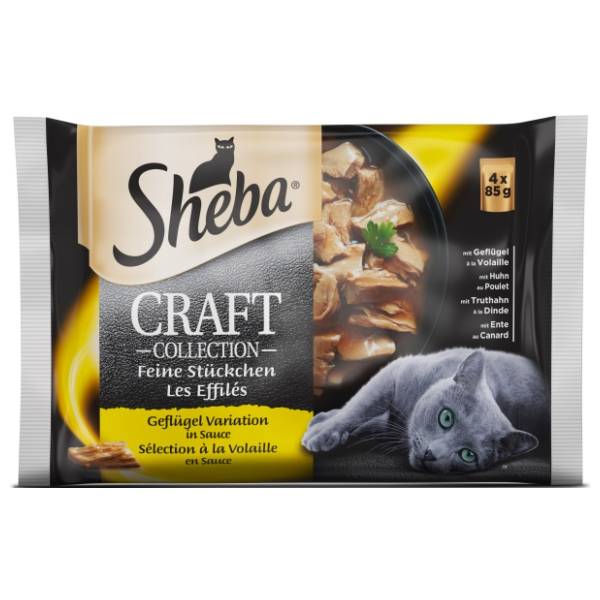 SHEBA Craft hrana za mačke izbor živine 4x85g