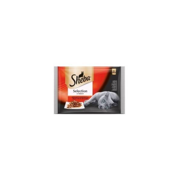 SHEBA hrana za mačke mesni mix 4x85g