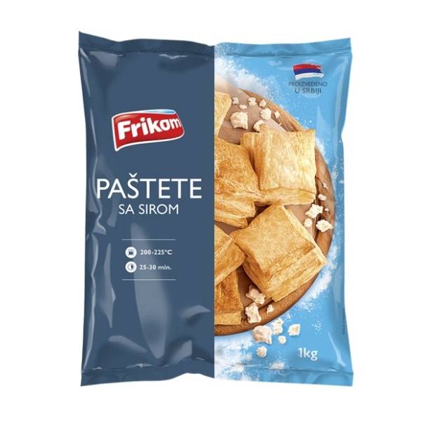 Smrznute paštete FRIKOM sa sirom 800g