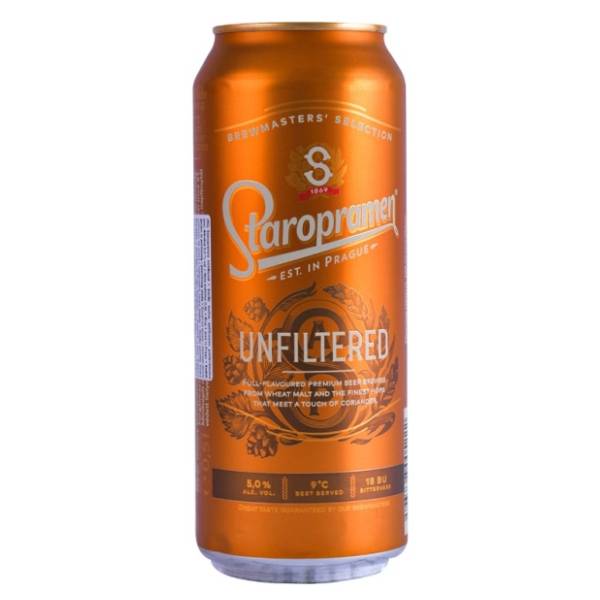 STAROPRAMEN nefiltrirano limenka 0,5l