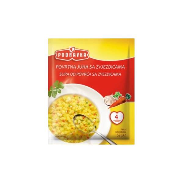 Supa PODRAVKA povrće sa zvezdicama 52g