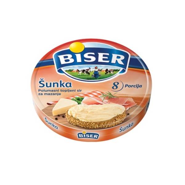 Topljeni sir BISER šunka 140g
