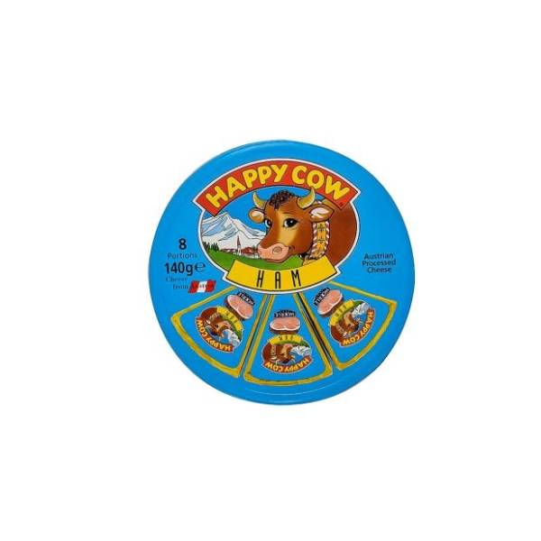 Topljeni sir HAPPY COW sa ukusom šunke 140g