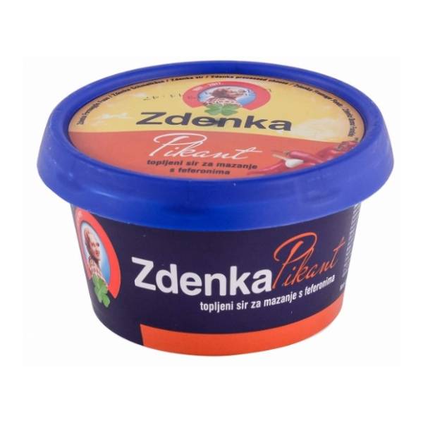 Topljeni sirevi ZDENKA sa feferonima 45%mm 150g čaša