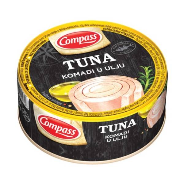 Tunjevina COMPASS komadi u ulju 160g