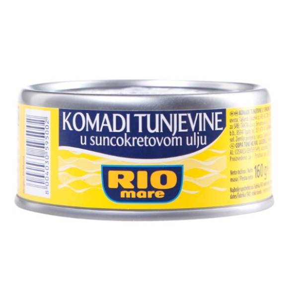 Tunjevina RIO MARE u suncokretovom ulju 160g