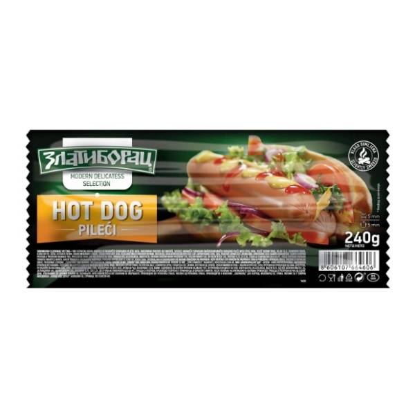 Viršle ZLATIBORAC Hot dog 240g