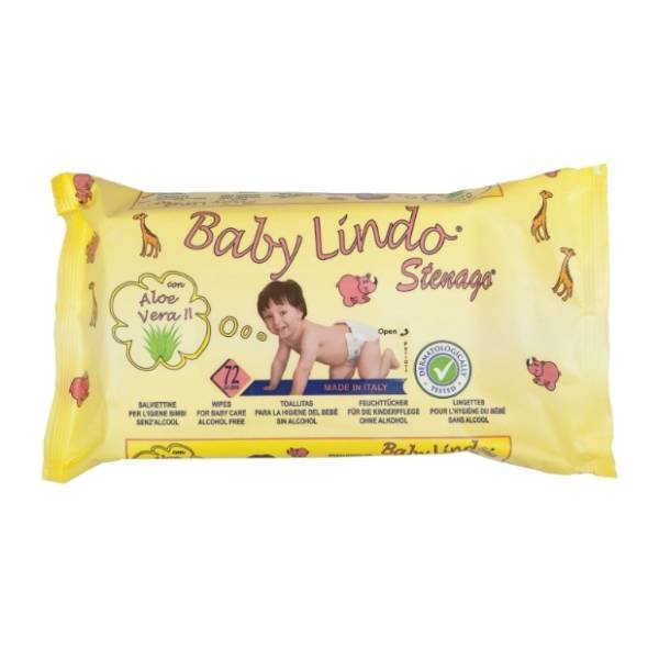 Vlažne maramice BABY LINDO aloe vera 72kom
