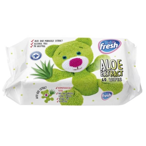 Vlažne maramice FRESH Aleo vera 60kom
