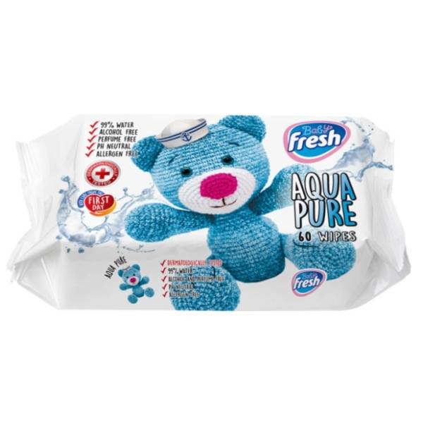 Vlažne maramice FRESH Aqua pure 60kom
