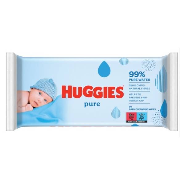 Vlažne maramice HUGGIES Pure 56kom