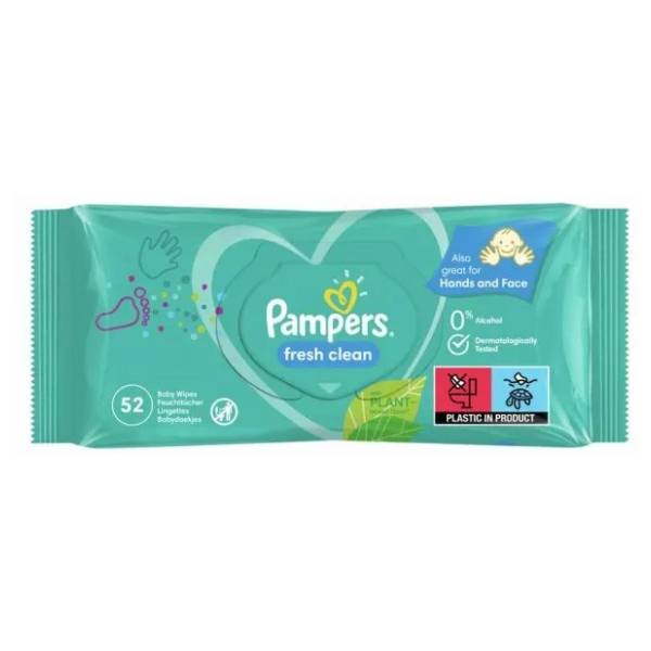 Vlažne maramice PAMPERS fresh clean 52kom