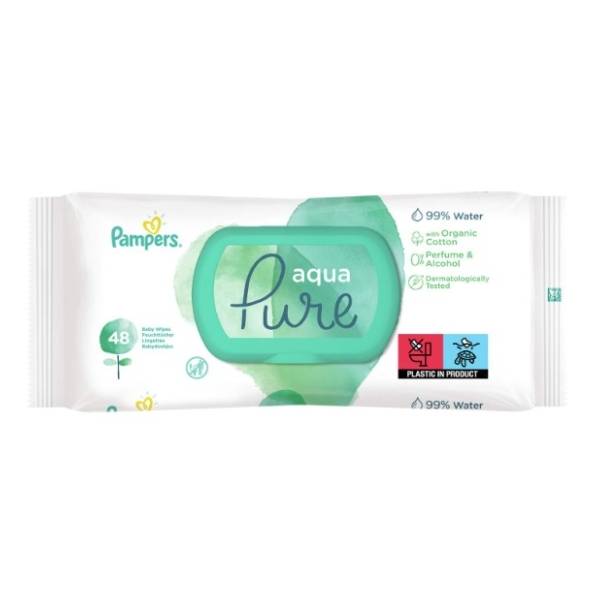 Vlažne maramice PAMPERS Pure aqua 48kom