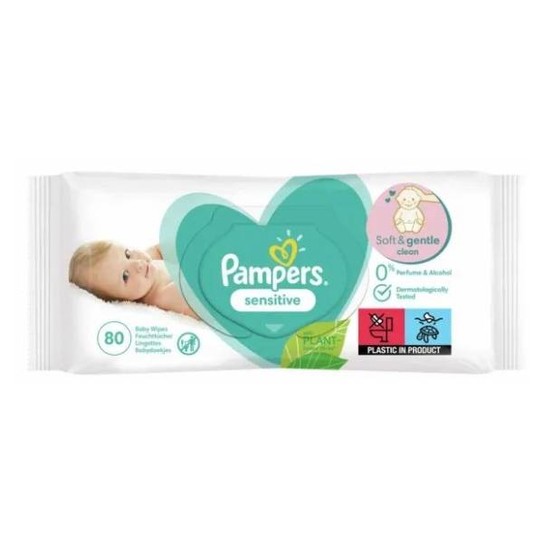 Vlažne maramice PAMPERS sensitive 80kom