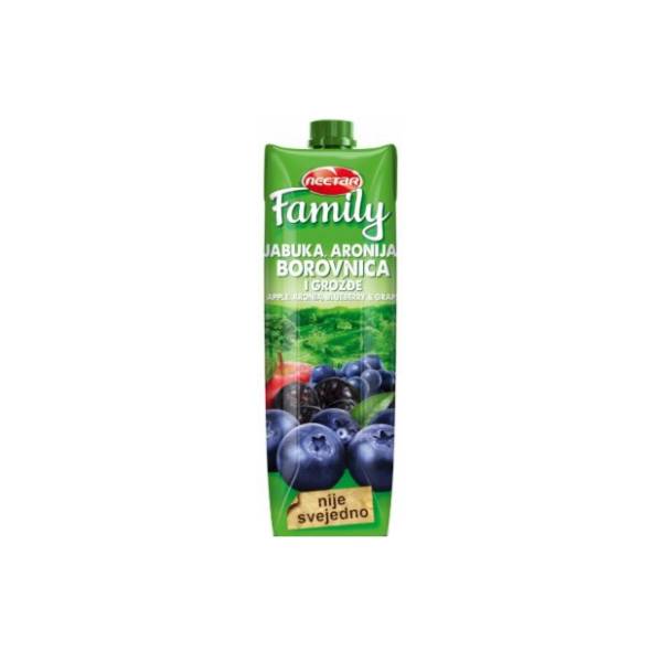 Voćni sok NECTAR Family borovnica 1l