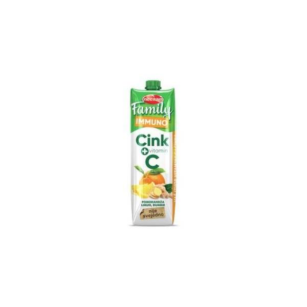 Voćni sok NECTAR Family immuno pomorandža limun đumbir 1l