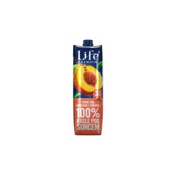 Voćni sok NECTAR Life breskva 100% 1l