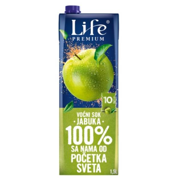 Voćni sok NECTAR Life jabuka 100% 1,5l