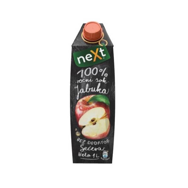 Voćni sok NEXT Premium jabuka 100% 1l