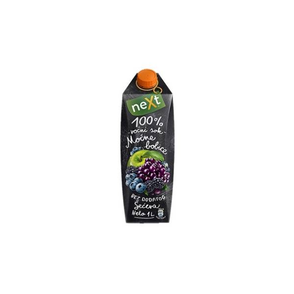 Voćni sok NEXT Premium moćne bobice 100% 1l