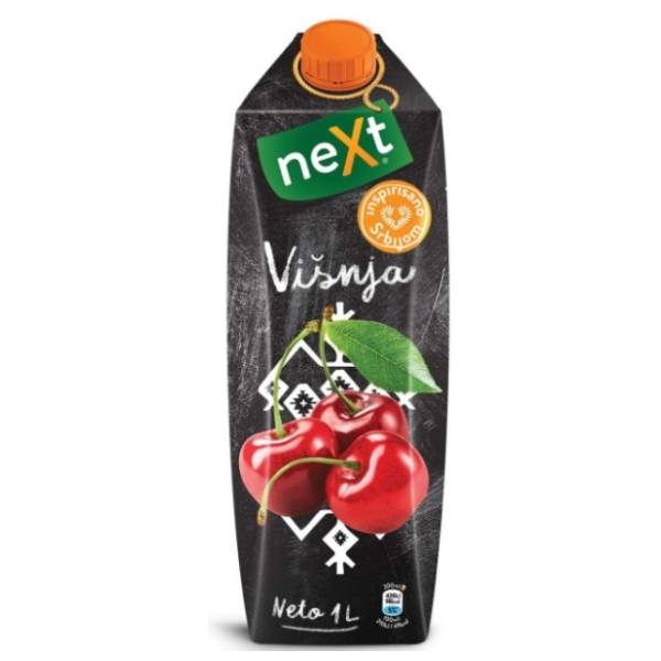 Voćni sok NEXT Premium višnja 1l