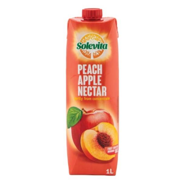 Voćni sok SOLEVITA jabuka breskva 50% 1l