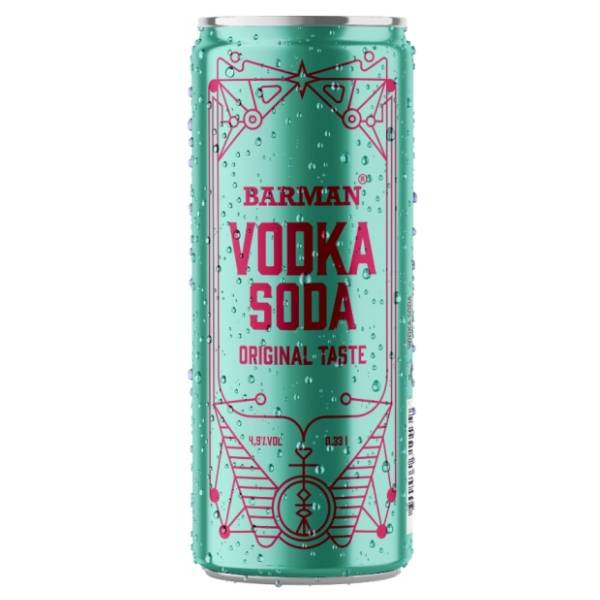 Vodka BARMAN lime 330ml